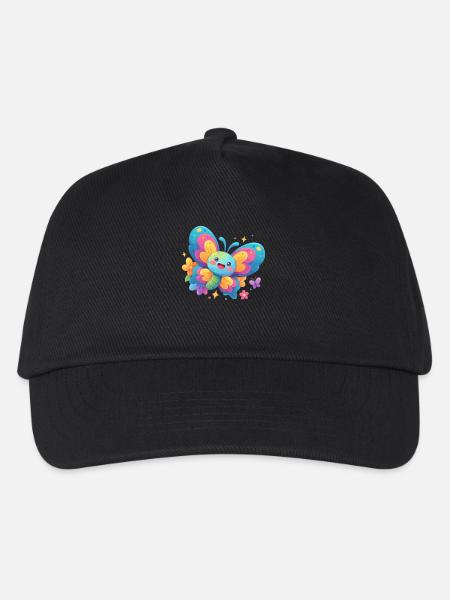 Butterfly Schmetterlinge Schmetterling - Kinder Basecap - Schwarz