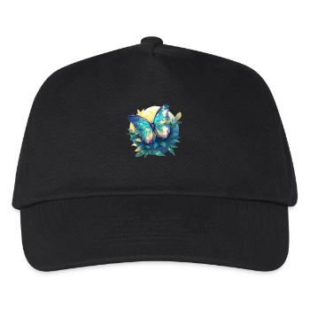 Butterfly Schmetterlinge Schmetterling - Kinder Basecap - Schwarz - Vorne