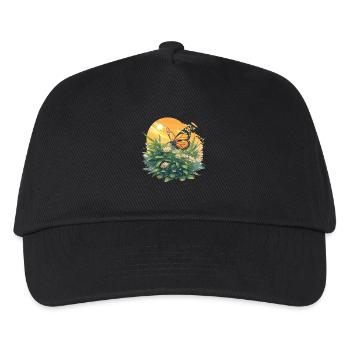 Butterfly Schmetterlinge Schmetterling - Kinder Basecap - Schwarz - Vorne
