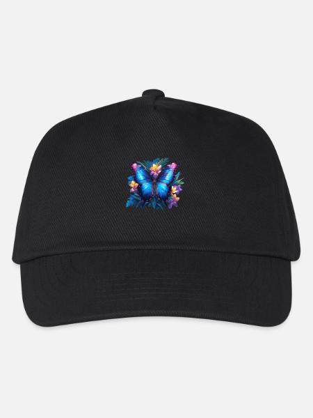 Butterfly Schmetterlinge Schmetterling - Kinder Basecap - Schwarz