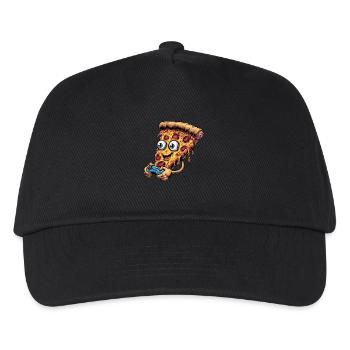 Funny Fast Food Gaming Pizza Gamer Gamer Gaming - Kids’ Baseball Cap - black - Front