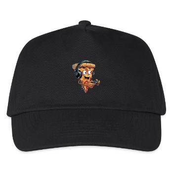 Funny Fast Food Gaming Pizza Gamer Gamer Gaming - Kids’ Baseball Cap - black - Front