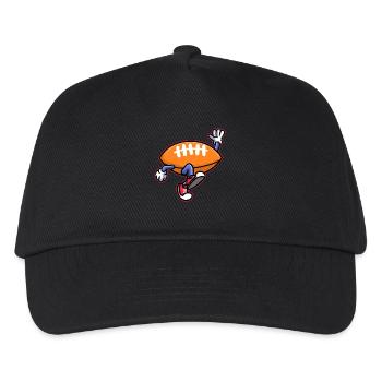 Rugby Footballeur Touchdown Football - Casquette de baseball Enfant - noir - Devant