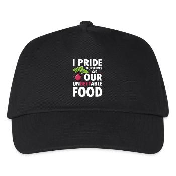 I Pride Ourselves On Our Unbeetable Food - Kinder Basecap - Schwarz - Vorne