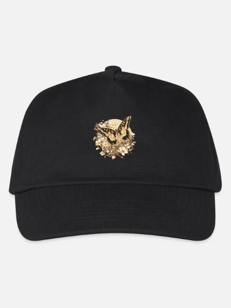 Butterfly Schmetterlinge Schmetterling - Kinder Basecap - Schwarz