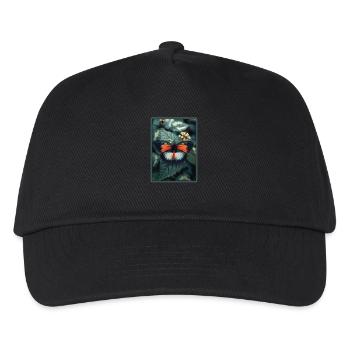 Butterfly Schmetterlinge Schmetterling - Kinder Basecap - Schwarz - Vorne
