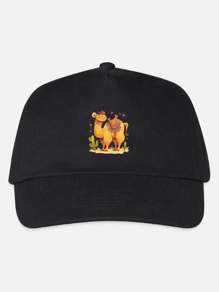 Camel Kamele Kamel - Kinder Basecap - Schwarz
