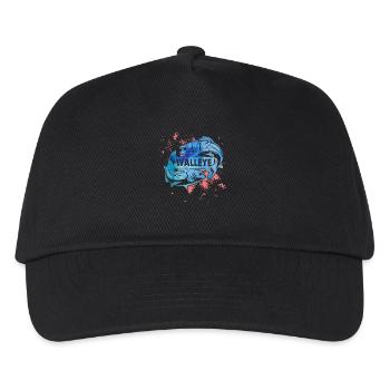 Awesome Walleye - Kids’ Baseball Cap - black - Front