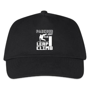 Parkour Jump Run Leap Climb - Kids’ Baseball Cap - black - Front