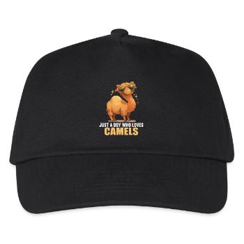 Camel Kamele Kamel - Kinder Basecap - Schwarz - Vorne