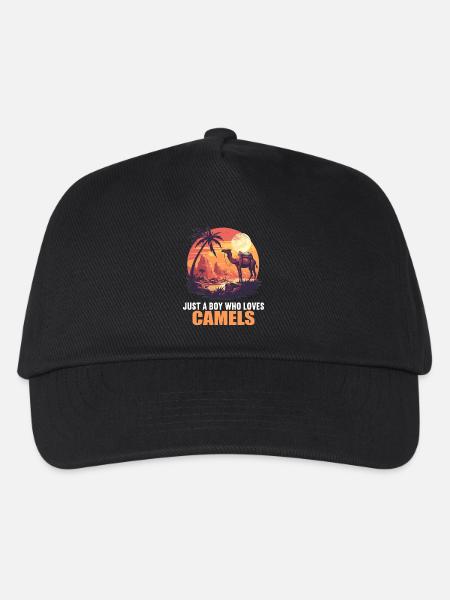 Camel Kamele Kamel - Kinder Basecap - Schwarz