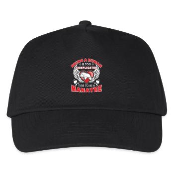 Time To Be A Manatee - Kids’ Baseball Cap - black - Front