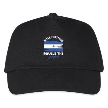 double héritage double la fierté Design - Casquette de baseball Enfant - noir - Devant