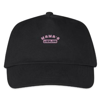 Mama's Liebling rosa Geschenk Mama Tochter - Kinder Basecap - Schwarz - Vorne