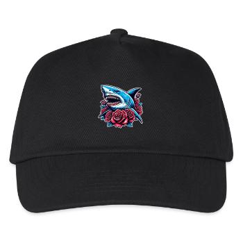 Roses de requin - Casquette de baseball Enfant - noir - Devant