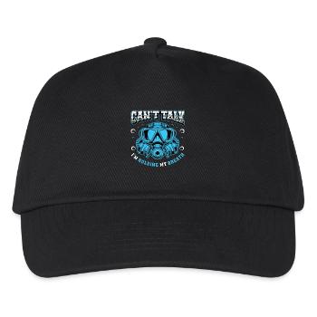 Scuba Diving Can't Talk I'm Holding My Swimming - Kinder Basecap - Schwarz - Vorne