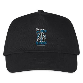 Scuba Diving Flippers Over Slippers Free Diving - Kinder Basecap - Schwarz - Vorne