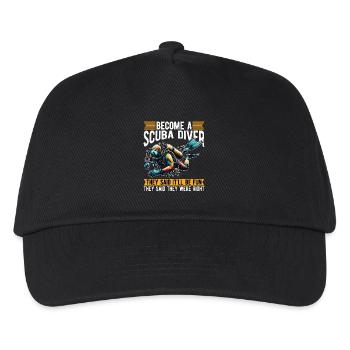Scuba Diving Become A Scuba Diver They Said Diver - Kinder Basecap - Schwarz - Vorne