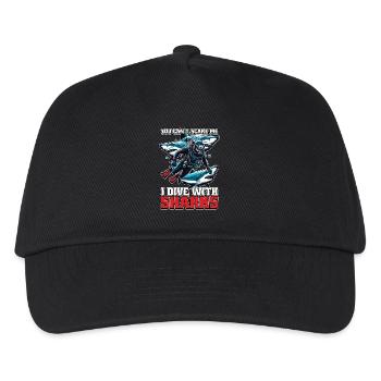 Scuba Diving You Can't Scare Me Snorkeling Swimmer - Kinder Basecap - Schwarz - Vorne
