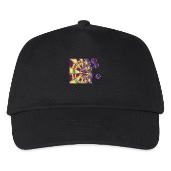 Dart Dart Dart cible cible bullseye - Casquette de baseball Enfant - noir - Devant