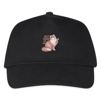 Crazy Persian Cat Lady Cat Kitten Mother - Kids’ Baseball Cap - black - Front