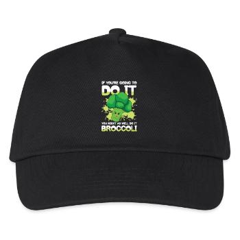 You Might As Well Do It Broccoli - Kinder Basecap - Schwarz - Vorne