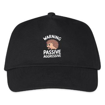 Vorsicht Passiv Aggressiver Igel - Kinder Basecap - Schwarz - Vorne