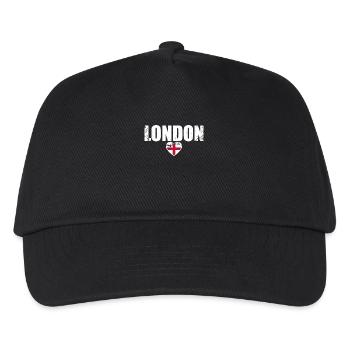 London England Vintage English Flag English - Kids’ Baseball Cap - black - Front