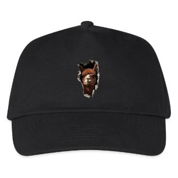 Funny Alpaca Alpaca Lover Cute Zoo Animals - Kids’ Baseball Cap - black - Front