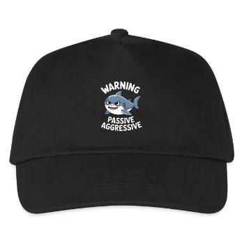 Avertissement de requin passif-agressif - Casquette de baseball Enfant - noir - Devant