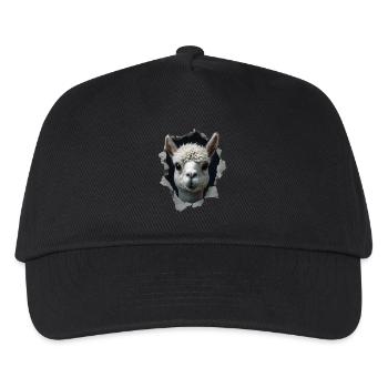Funny Alpaca Alpaca Lover Cute Zoo Animals - Kids’ Baseball Cap - black - Front