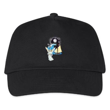 Schutzengel maritim Seemann Seefahrer Engel - Kinder Basecap - Schwarz - Vorne
