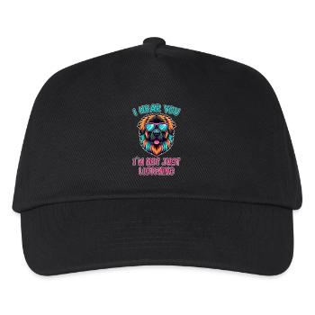 Leonberger Spruch Lustiges Leonberger Geschenk - Kinder Basecap - Schwarz - Vorne