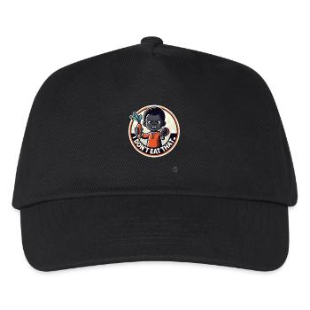 Little boy with carrot, I don't eat that! - Kids’ Baseball Cap - black - Front