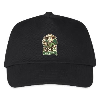 Un riziculteur lève le pouce - le riz, c’est la vie - Casquette de baseball Enfant - noir - Devant