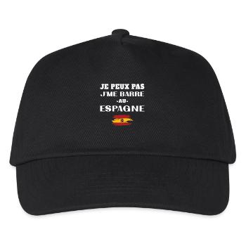 Ich kann nicht in Spanien gehen - Kinder Basecap - Schwarz - Vorne