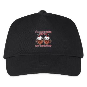 Cacao Dicton Chocolat Chaud Fun Cacao Cadeau - Casquette de baseball Enfant - noir - Devant