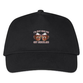 Cocoa Saying Hot Chocolate Fun Cocoa Gift - Kids’ Baseball Cap - black - Front