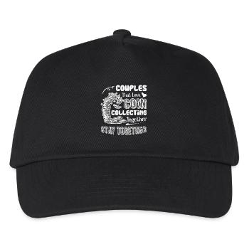 Coin Collecting Couples Coin Collecting Together - Kids’ Baseball Cap - black - Front
