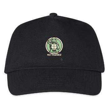 Tortue en colère - pouces vers le bas, non merci ! - Casquette de baseball Enfant - noir - Devant