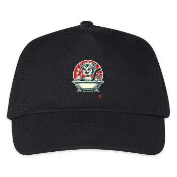 Bathing day for the cat - Kids’ Baseball Cap - black - Front