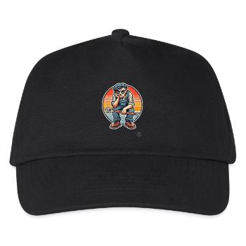Ouvrier qui s’ennuie, artisan - Casquette de baseball Enfant - noir - Devant