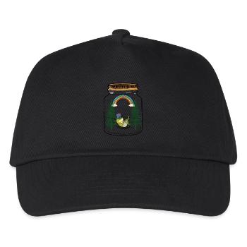 Wetter Kröte Amphibie Frosch Frösche - Kinder Basecap - Schwarz - Vorne