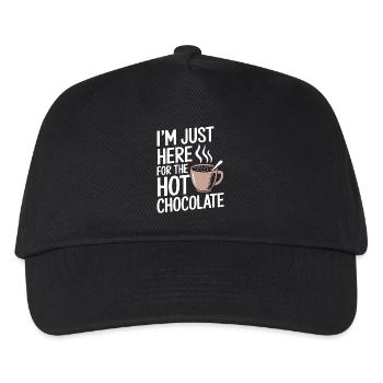 Cocoa Saying Hot Chocolate Fun Cocoa Gift - Kids’ Baseball Cap - black - Front