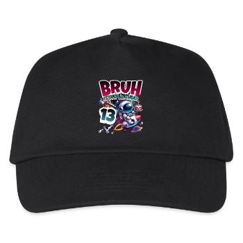 13e anniversaire de l’astronaute Espace - Casquette de baseball Enfant - noir - Devant