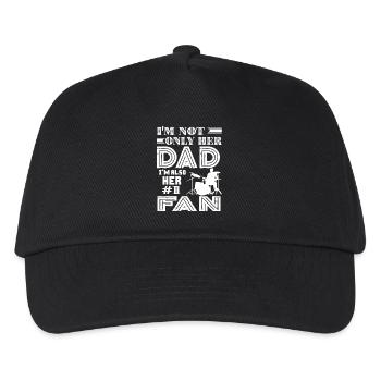 Drummer Drummer Dad Fan - Kids’ Baseball Cap - black - Front
