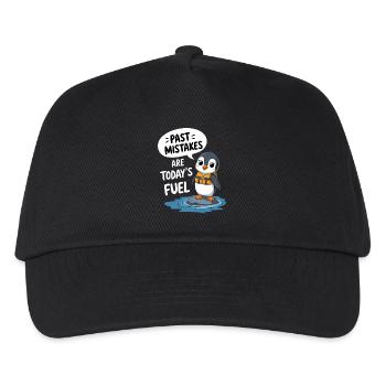Past mistakes are the fuel of today - Kids’ Baseball Cap - black - Front