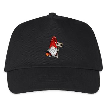 Gnome Diva Gnome Noël - Casquette de baseball Enfant - noir - Devant