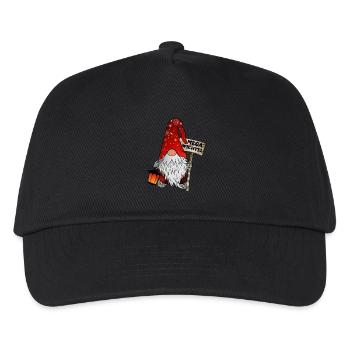 Mega Wichtel – Der ultimative Weihnachtsgnom - Kinder Basecap - Schwarz - Vorne
