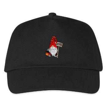 Nord Wichtel Weihnachtgnom mit nordischem Flair - Kinder Basecap - Schwarz - Vorne